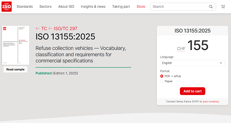 历史性突破 | 必一运动Bsports环境主导！首个由中国企业牵头编制的环卫装备ISO国际标准正式发布！